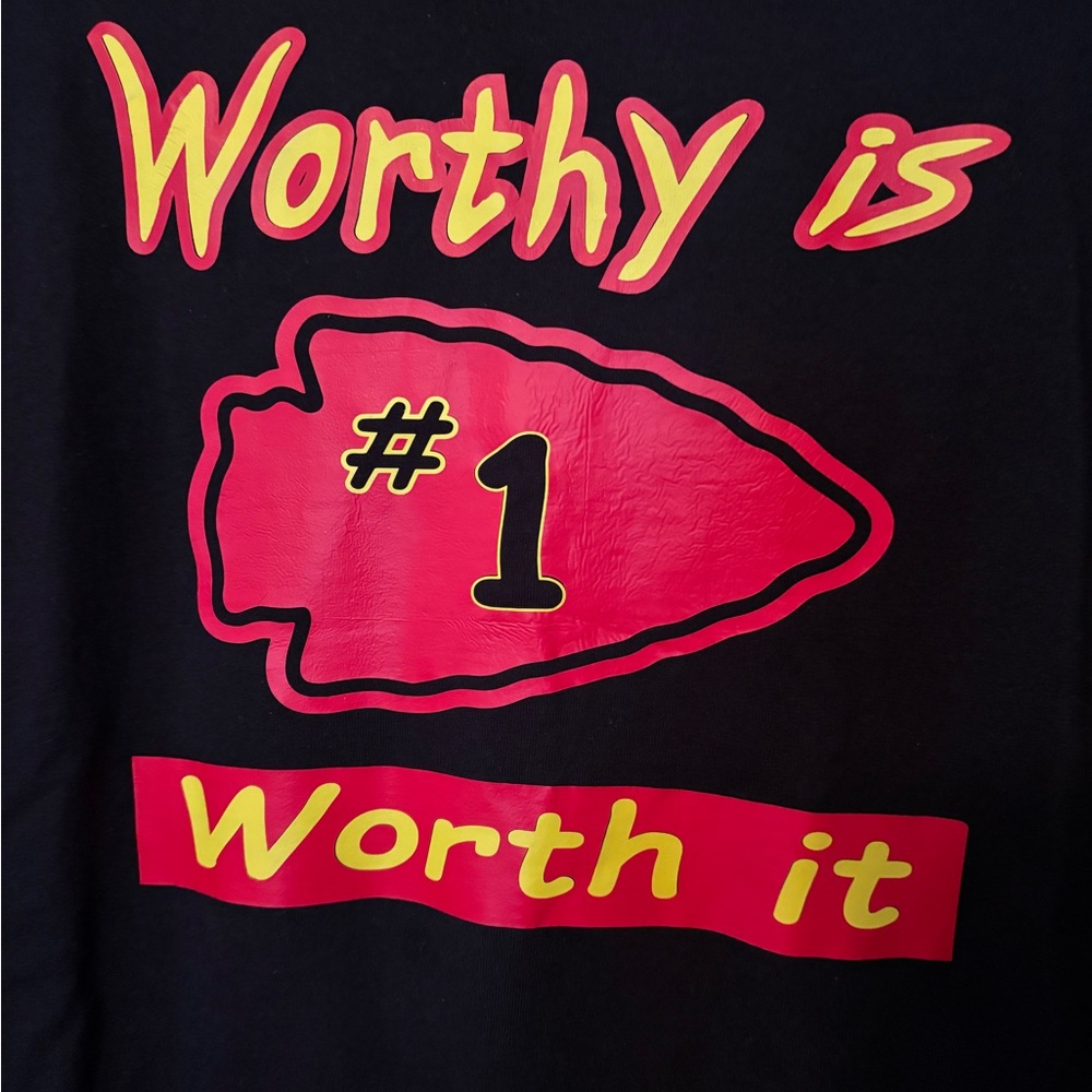 Black Men's Chiefs Graphic Tee — Worthy is Worth It!! 2XL